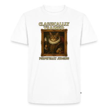 Formé classiquement Jugement perpétuel Renaissanc - T-shirt Premium bio Homme - blanc - Devant - Nico (187cm)