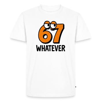 Six Seven Whatever Italian Brainrot Humor Meme - Men's Premium Organic T-Shirt - white - Front - Nico (187cm)