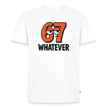 Six Seven Whatever Italian Brainrot Humor Meme - Men's Premium Organic T-Shirt - white - Front - Nico (187cm)