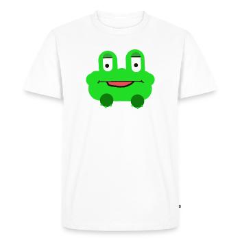 Frog Children Child Cheerful - Men's Premium Organic T-Shirt - white - Front - Nico (187cm)