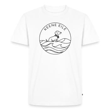 Badge de teckel Sea Keene Rush - T-shirt Premium bio Homme - blanc - Devant - Nico (187cm)