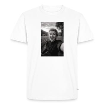 Marie Curie Selfie - T-shirt Premium bio Homme - blanc - Devant - Nico (187cm)