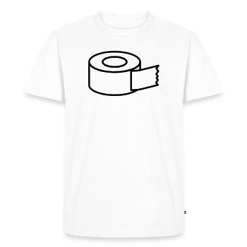 Masking Tape Craft Icon - Men's Premium Organic T-Shirt - white - Front - Nico (187cm)
