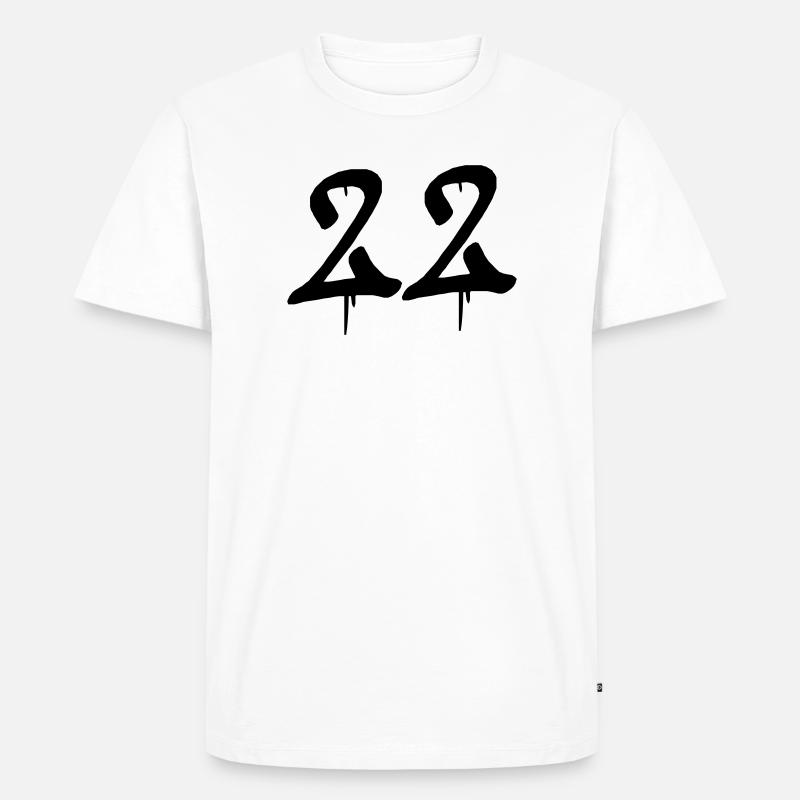 22_graffiti - Männer Premium Bio T-Shirt - Weiß