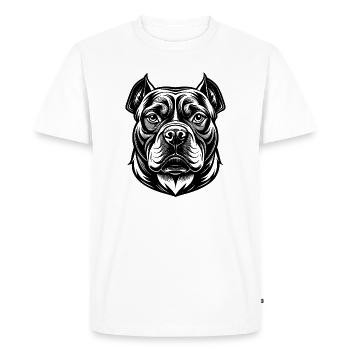 American Bulldog - Men's Premium Organic T-Shirt - white - Front - Nico (187cm)