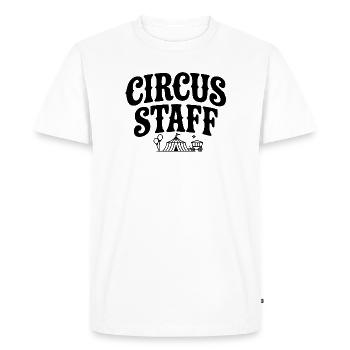 Personnel du cirque - T-shirt Premium bio Homme - blanc - Devant - Nico (187cm)