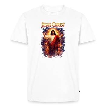 Jesus Christ Portrait - Men's Premium Organic T-Shirt - white - Front - Nico (187cm)