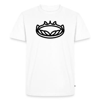 diadème - T-shirt Premium bio Homme - blanc - Devant - Nico (187cm)