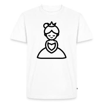 princesse - T-shirt Premium bio Homme - blanc - Devant - Nico (187cm)