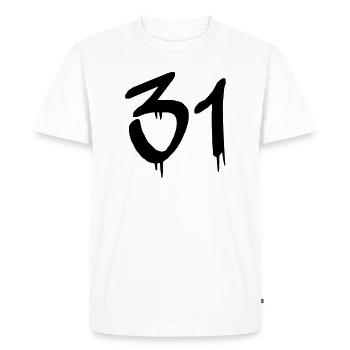 31 - T-shirt Premium bio Homme - blanc - Devant - Nico (187cm)