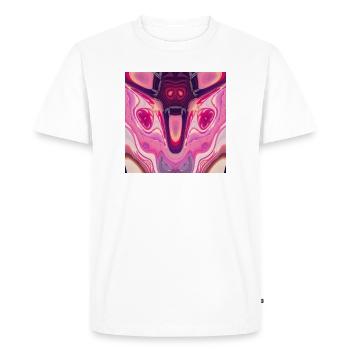 Psychedelic Demon - Men's Premium Organic T-Shirt - white - Front - Nico (187cm)