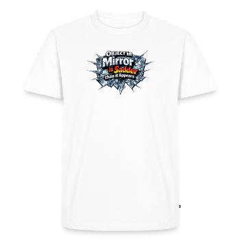 Un miroir brisé est la triste vérité - T-shirt Premium bio Homme - blanc - Devant - Nico (187cm)