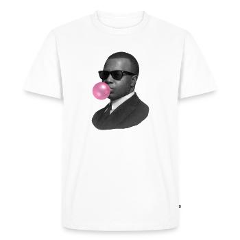Scott Joplin avec des lunettes de soleil et du chewing-gum - T-shirt Premium bio Homme - blanc - Devant - Nico (187cm)