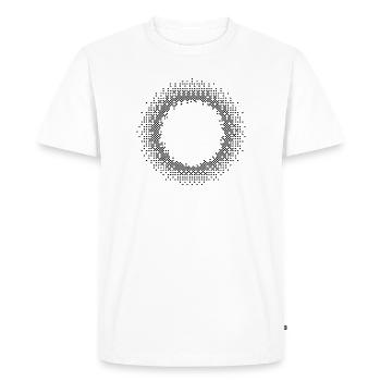 Conception des cercles géométriques - T-shirt Premium bio Homme - blanc - Devant - Nico (187cm)