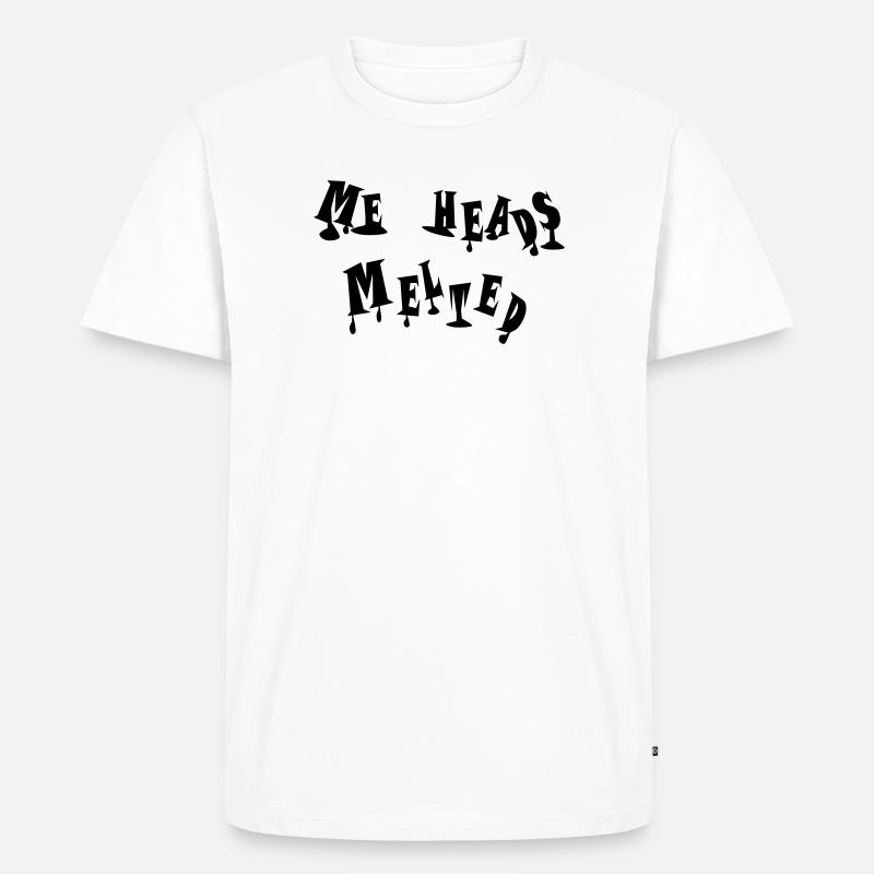 Meine Köpfe sind dahingeschmolzen - Männer Premium Bio T-Shirt - Weiß