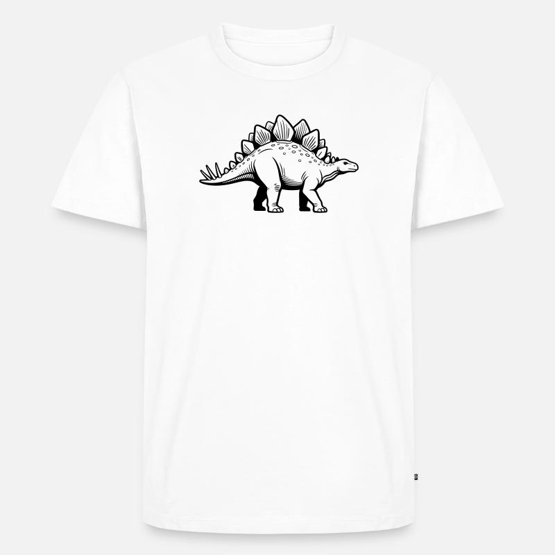 Stegosaurus - Men's Premium Organic T-Shirt - white