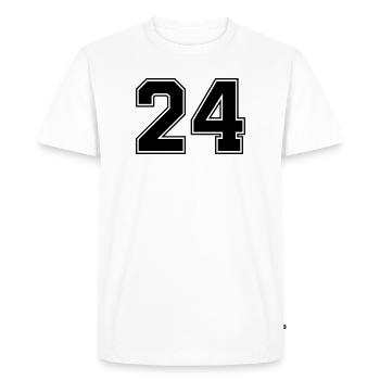 24 - T-shirt Premium bio Homme - blanc - Devant - Nico (187cm)