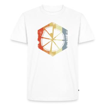 Pizza classique - T-shirt Premium bio Homme - blanc - Devant - Nico (187cm)