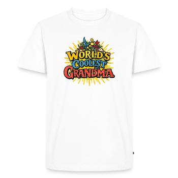 World's Coolest Grandma - Men's Premium Organic T-Shirt - white - Front - Nico (187cm)
