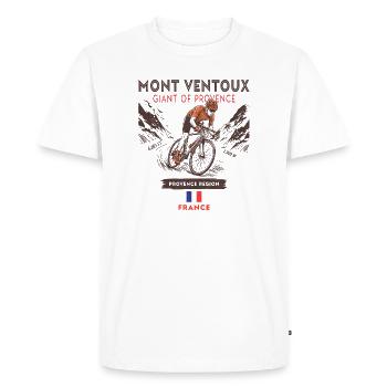 Mont Ventoux Cycling - Road Bike Design - Men's Premium Organic T-Shirt - white - Front - Nico (187cm)