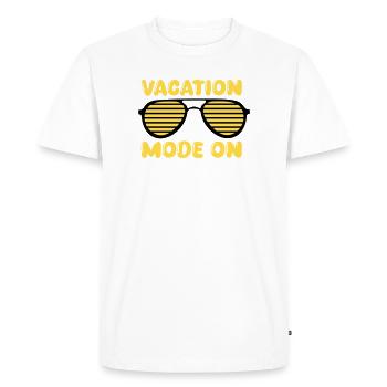 Mode vacances sur Retro - T-shirt Premium bio Homme - blanc - Devant - Nico (187cm)