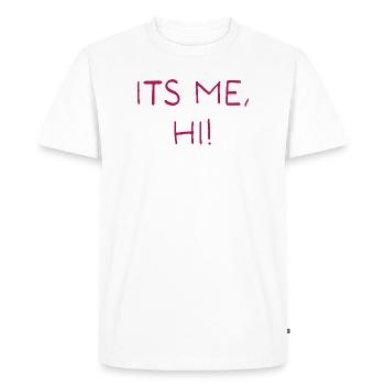 C’est moi, salut ! - T-shirt Premium bio Homme - blanc - Devant - Nico (187cm)