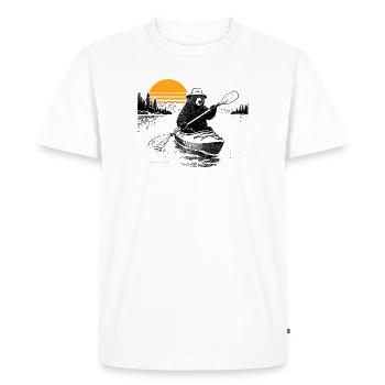 Kayak Bear - T-shirt Premium bio Homme - blanc - Devant - Nico (187cm)