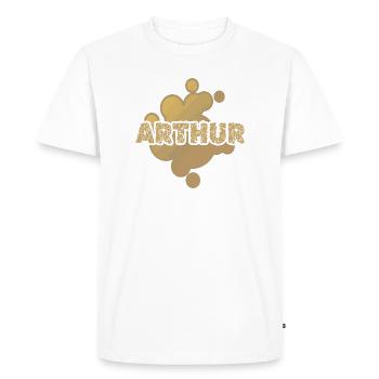 Arthur - T-shirt Premium bio Homme - blanc - Devant - Nico (187cm)