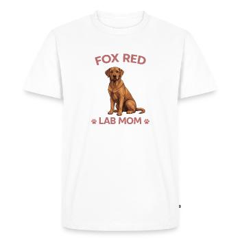 Cadeau d’amour de la maman de la maman de labrador rouge renard - T-shirt Premium bio Homme - blanc - Devant - Nico (187cm)
