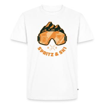 Spritz & Ski – Après-Ski Winter Spritz - T-shirt Premium bio Homme - blanc - Devant - Nico (187cm)