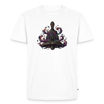 Cloche de crâne néon - T-shirt Premium bio Homme - blanc - Devant - Nico (187cm)