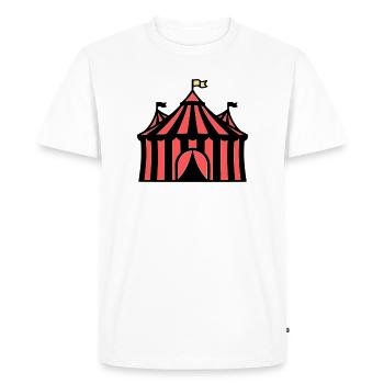 Cirque Tente Manege Cirque Coloré - T-shirt Premium bio Homme - blanc - Devant - Nico (187cm)