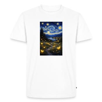 Firefly Starry Night - Men's Premium Organic T-Shirt - white - Front - Nico (187cm)