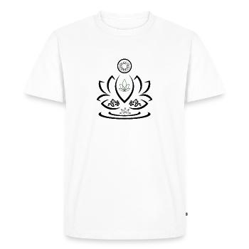 Modèles de l’Est - T-shirt Premium bio Homme - blanc - Devant - Nico (187cm)