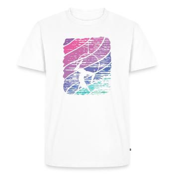 Aerialist Vintage Aerial Ring Lyra Air Ring - Men's Premium Organic T-Shirt - white - Front - Nico (187cm)
