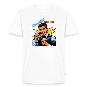 Héros du snooker ! C’est au tour du vainqueur - T-shirt Premium bio Homme - blanc - Devant - Nico (187cm)