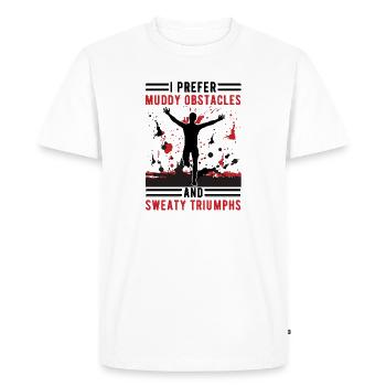 Cadeaux de course à fond - Idée de design parfaite pour un coureur de cross-country - T-shirt Premium bio Homme - blanc - Devant - Nico (187cm)