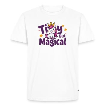 Magie du Petit Roi Licorne - T-shirt Premium bio Homme - blanc - Devant - Nico (187cm)