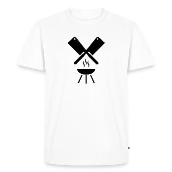 Griller - T-shirt Premium bio Homme - blanc - Devant - Nico (187cm)