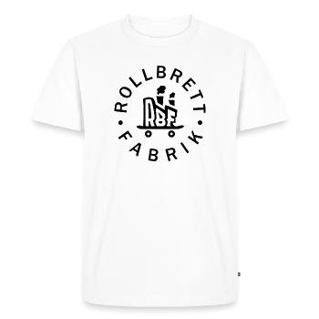 RBF Logo black - Men's Premium Organic T-Shirt - white - Front - Nico (187cm)