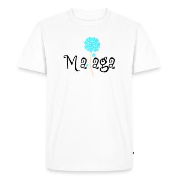 Malaga Biznaga - T-shirt Premium bio Homme - blanc - Devant - Nico (187cm)