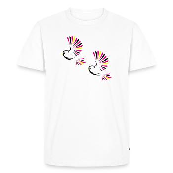 Vogel Bird - T-shirt Premium bio Homme - blanc - Devant - Nico (187cm)