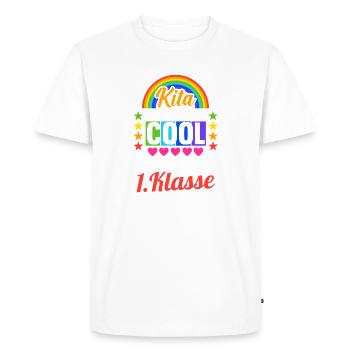 Daycare First Grade Rainbow Student Kindergarten - Men's Premium Organic T-Shirt - white - Front - Nico (187cm)