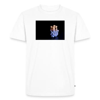 Luminous Mushroom Cluster Neon Glow - Men's Premium Organic T-Shirt - white - Front - Nico (187cm)