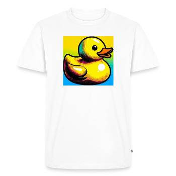 Caneton Canard Canard Canard - T-shirt Premium bio Homme - blanc - Devant - Nico (187cm)