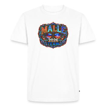 Malle 2026 Mallorca Holidays - Men's Premium Organic T-Shirt - white - Front - Nico (187cm)
