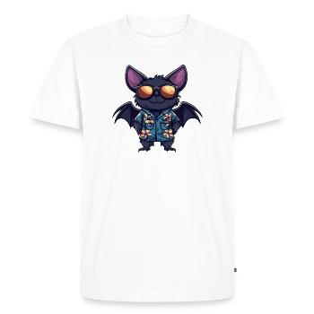 Bat Comic Holiday - T-shirt Premium bio Homme - blanc - Devant - Nico (187cm)