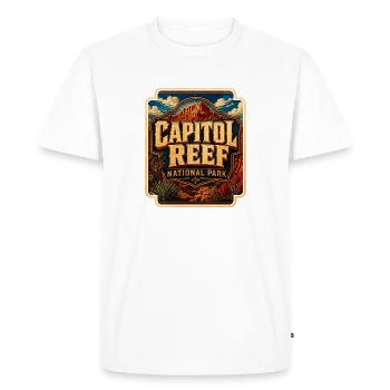 Parc national de Capitol Reef - T-shirt Premium bio Homme - blanc - Devant - Nico (187cm)