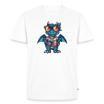 Dragon Comic Holiday - T-shirt Premium bio Homme - blanc - Devant - Nico (187cm)