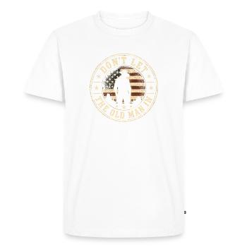Ne lâche pas le Vieux - T-shirt Premium bio Homme - blanc - Devant - Nico (187cm)